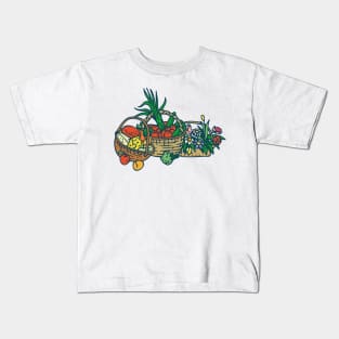 Farm Market Purchases Kids T-Shirt